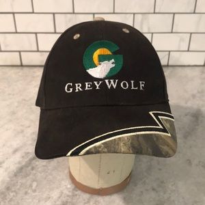 Grey Wolf OC Cap Mens Baseball Dads Hat‎ Camo Black